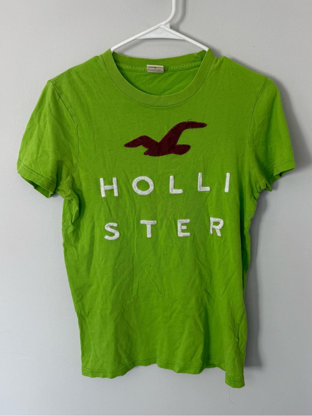 Vintage Hollister Green Logo Graphic Baby Tee